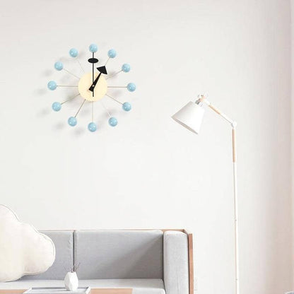 Wall Clock Silent Quartz 3D Minimalist Wood Accents
