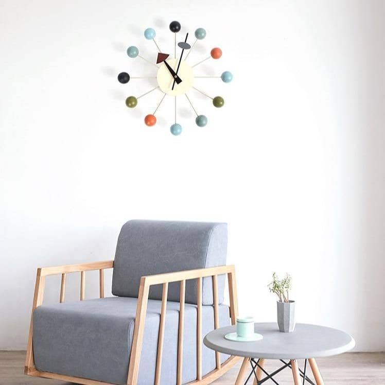 Wall Clock Silent Quartz 3D Minimalist Wood Accents