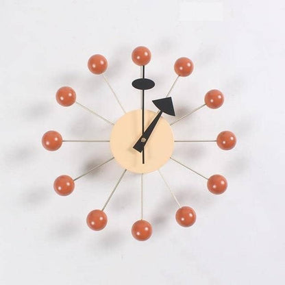 Wall Clock Silent Quartz 3D Minimalist Wood Accents