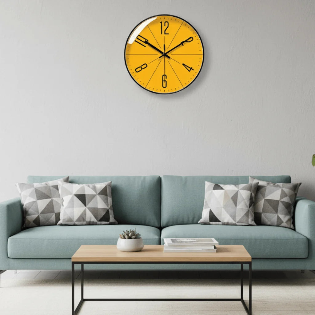 Wall Clock Silent Quartz Easy-To-Read Display