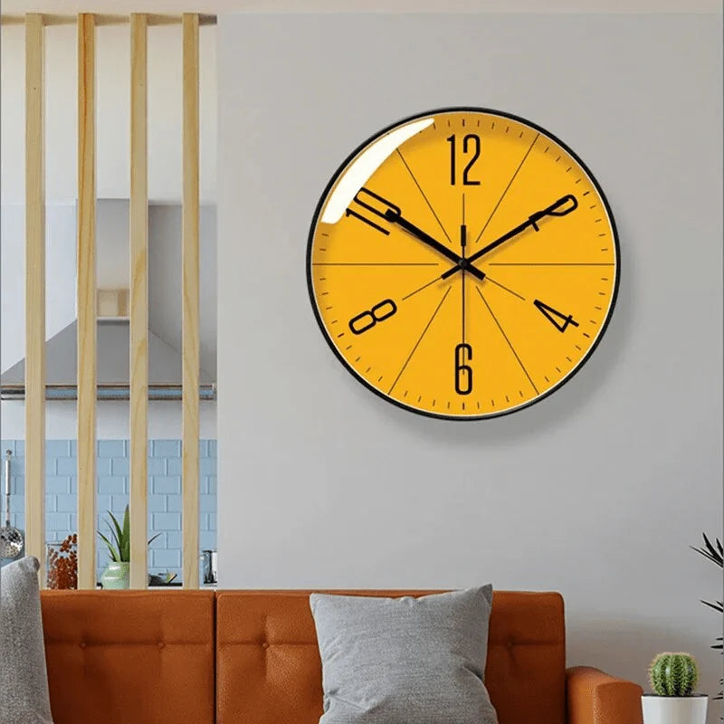 Wall Clock Silent Quartz Easy-To-Read Display