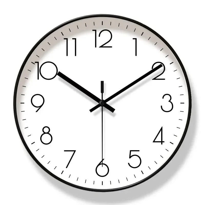 Wall Clock Silent Quartz Easy-To-Read Display