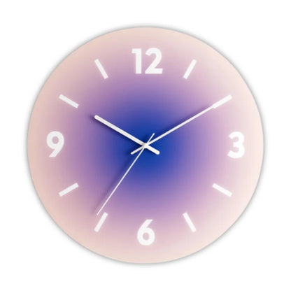Wall Clock Silent Quartz Glass Face 11.8 Inch