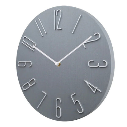 Wall Clock Silent Quartz Minimalist Design