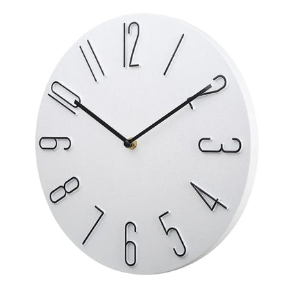 Wall Clock Silent Quartz Minimalist Design