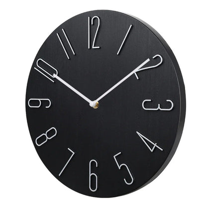 Wall Clock Silent Quartz Minimalist Design