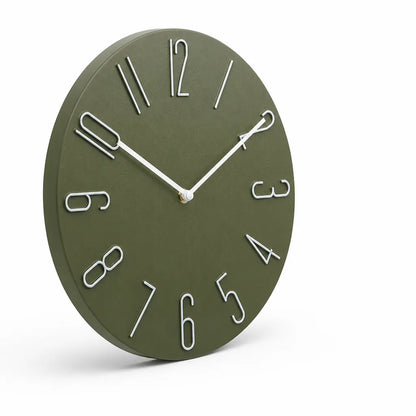 Wall Clock Silent Quartz Movement Minimalist Design