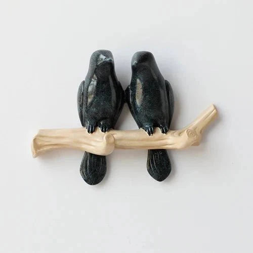Wall Coat Rack Decorative Bird Solid Wood