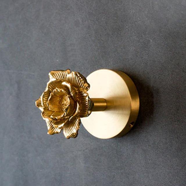 Wall Hook Solid Brass Polished Gold Animal Design