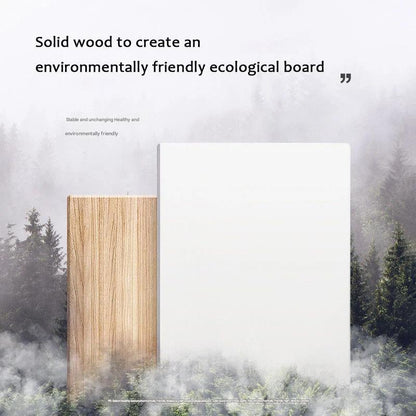 Wall Mirror Full-Length Hidden Hooks Wood Frame