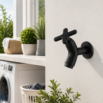 Wall-Mount Cold Water Faucet Solid Brass Corrosion Resistant