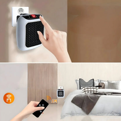 Wall-Mounted Ceramic Heater Energy-Efficient Adjustable Thermostat