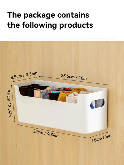 Wall-Mounted Drawer Organizer Multi-Compartment Space-Saving