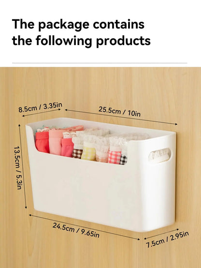 Wall-Mounted Drawer Organizer Multi-Compartment Space-Saving