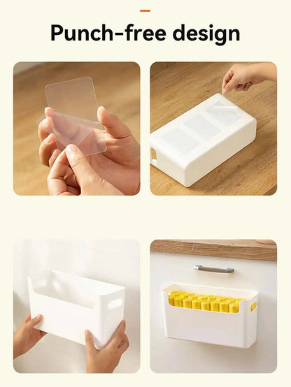 Wall-Mounted Drawer Organizer Multi-Compartment Space-Saving