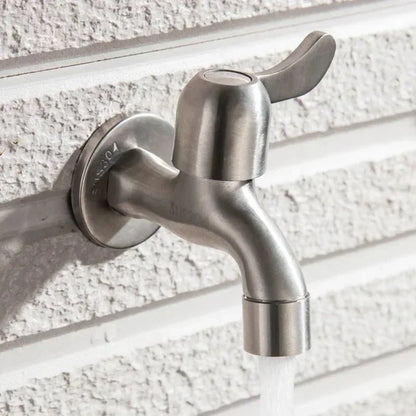 Wall-Mounted Faucet Stainless Steel 304 G1/2 & Flexible Hose