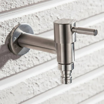 Wall-Mounted Faucet Stainless Steel G1/2 Connection & Flexible Hose