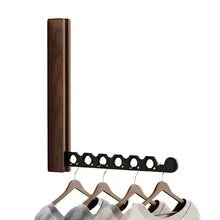 Wall-Mounted Folding Hanger Rail Space-Saving