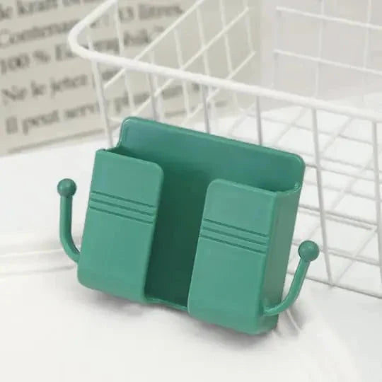 Wall-Mounted Phone & Remote Holder Tool-Free Mounting