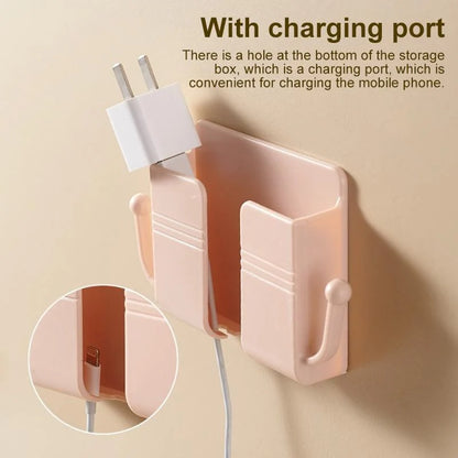 Wall-Mounted Storage Box Waterproof ABS Phone Charging Access