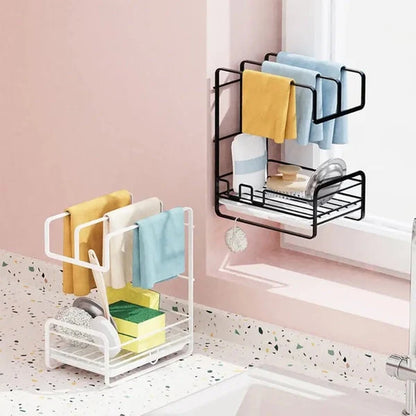 Wall-Mounted Storage Rack Multi-Purpose Space-Saving
