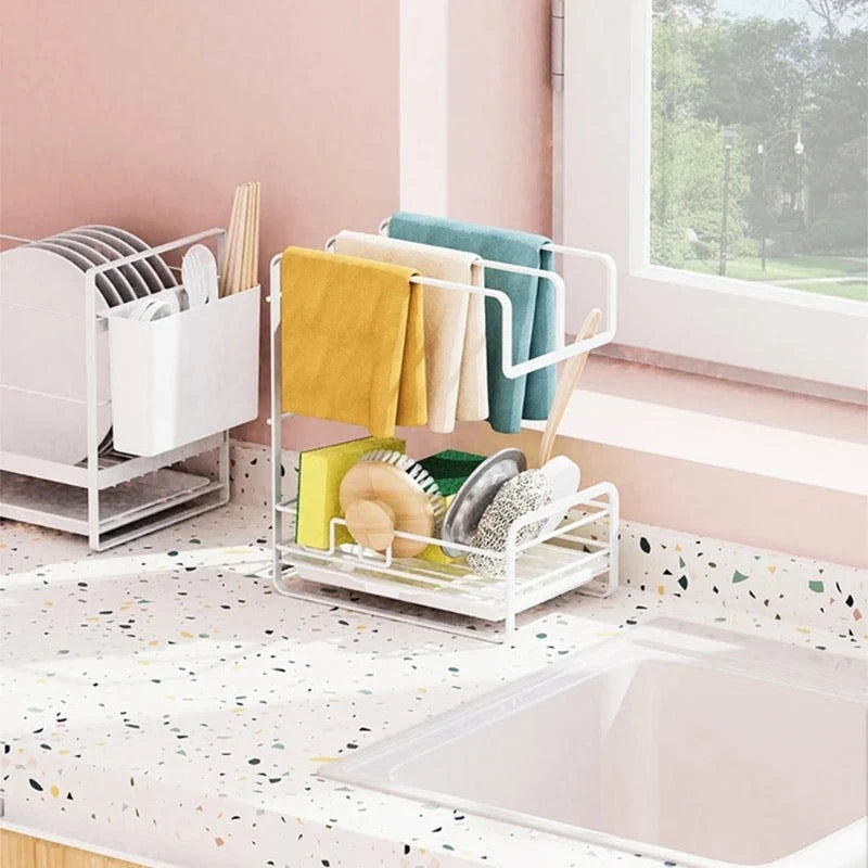 Wall-Mounted Storage Rack Multi-Purpose Space-Saving