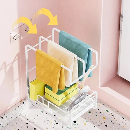 Wall-Mounted Storage Rack Multi-Purpose Space-Saving