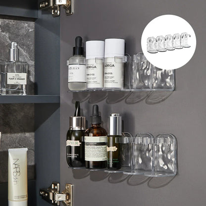 Wall-Mounted Storage Shelf No-Drill Adjustable Modular