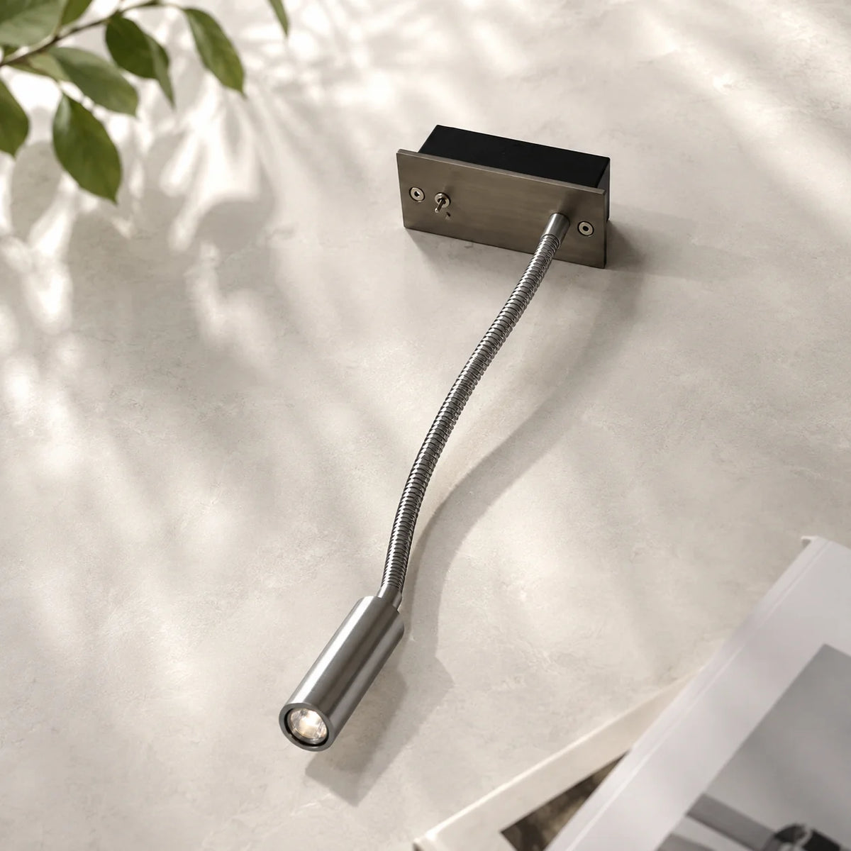 Wall Reading Lamp Rotating Head Solid Metal Warm LED