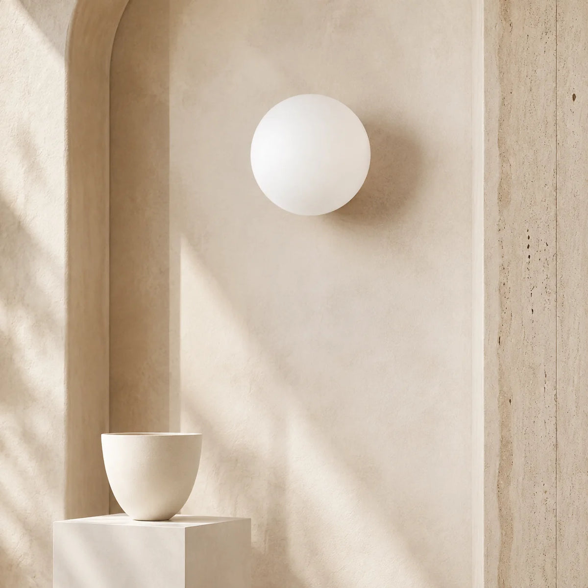 Wall Sconce Frosted Milk Glass Hardwired