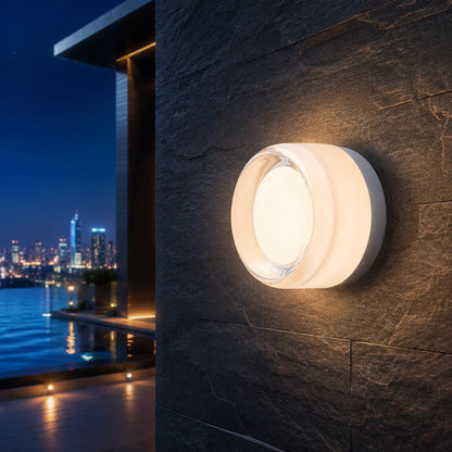 Wall Sconce Hardwired Integrated LED Textured Shade