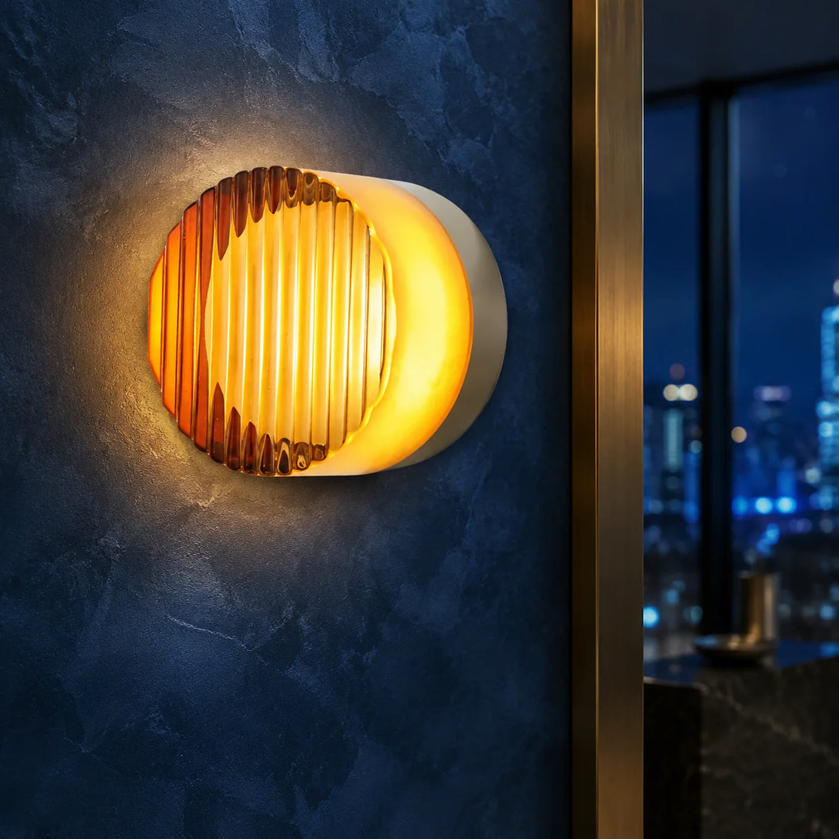 Wall Sconce Hardwired Integrated LED Textured Shade