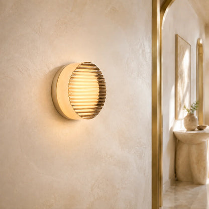 Wall Sconce Hardwired Integrated LED Textured Shade