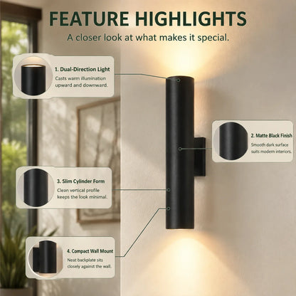 Wall Sconce Integrated LED Slim Anodized Aluminum