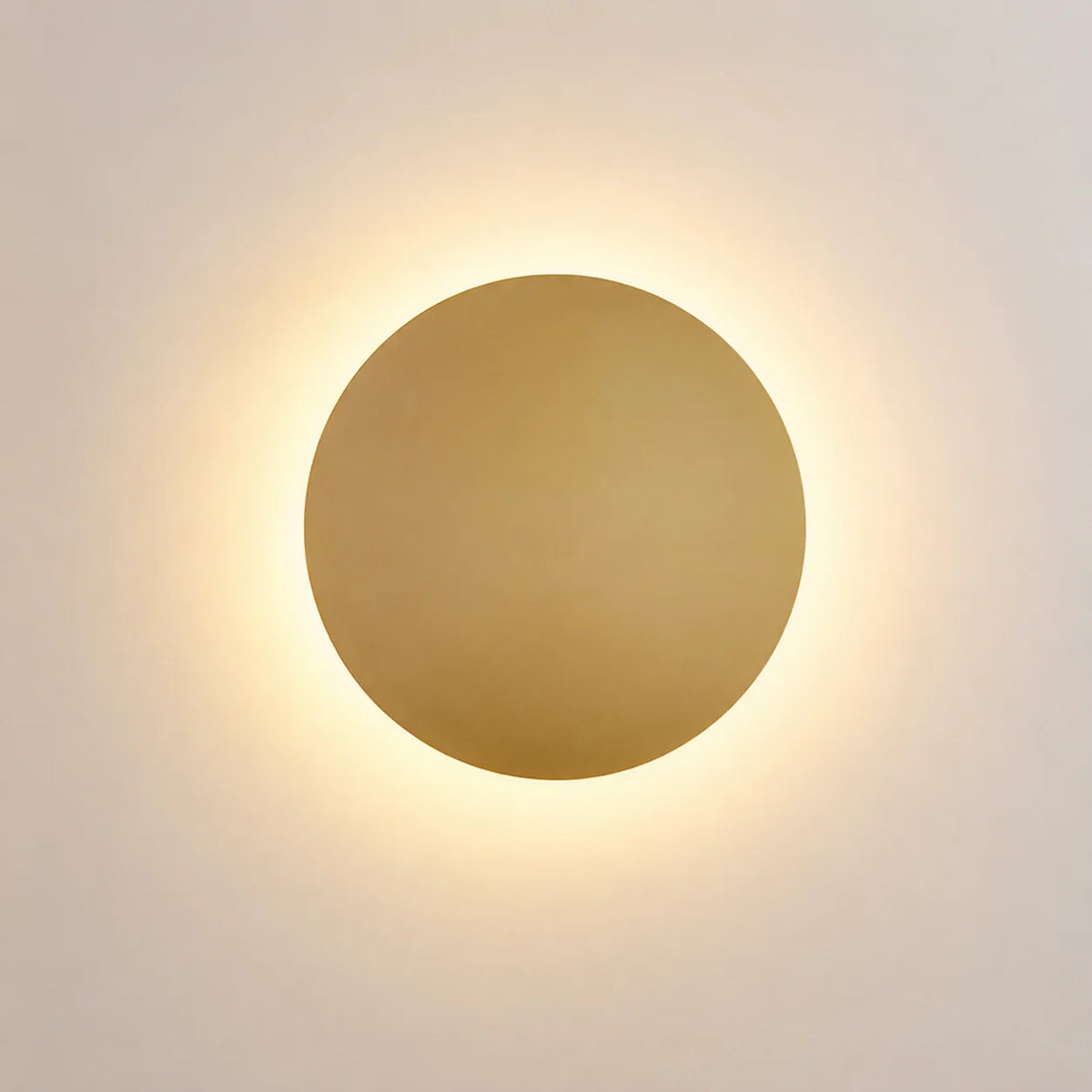 Wall Sconce Recessed LED Halo Warm White Aluminum