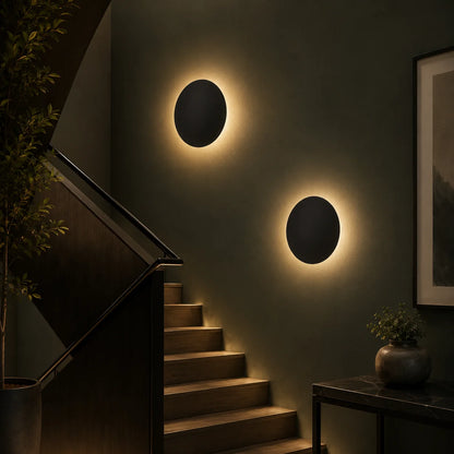 Wall Sconce Recessed LED Halo Warm White Aluminum