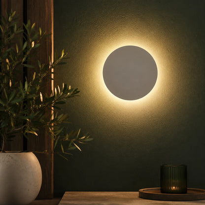 Wall Sconce Recessed LED Halo Warm White Aluminum