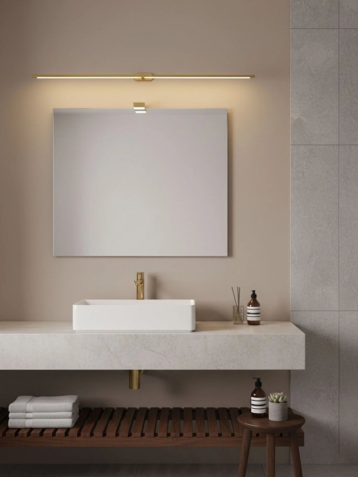Wall Sconce Slim Linear USB Rechargeable Three Color Temperatures