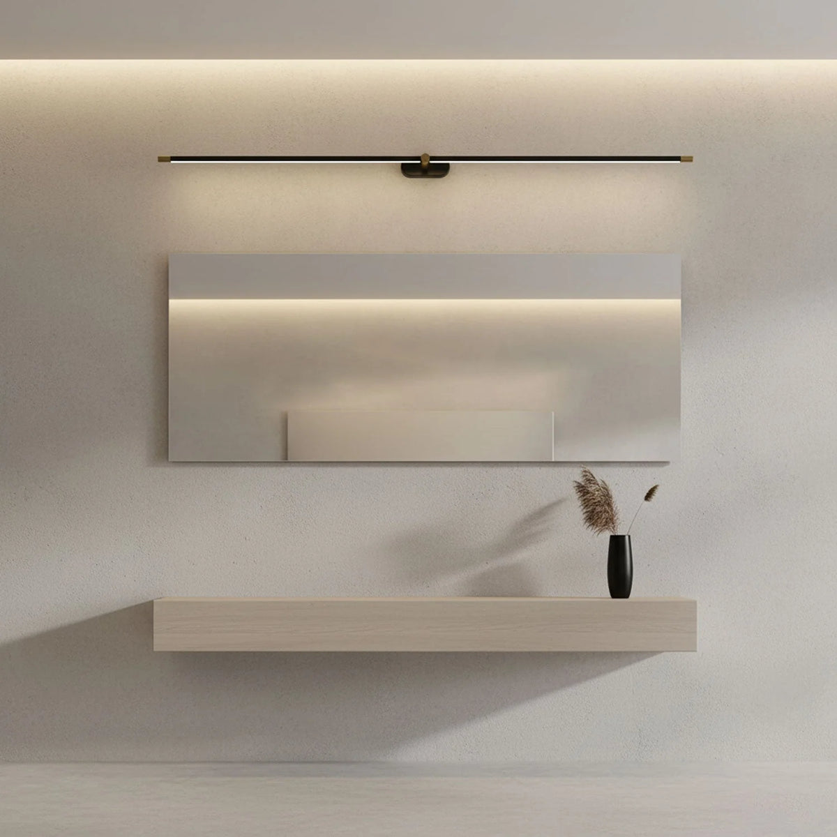 Wall Sconce Slim Linear USB Rechargeable Three Color Temperatures