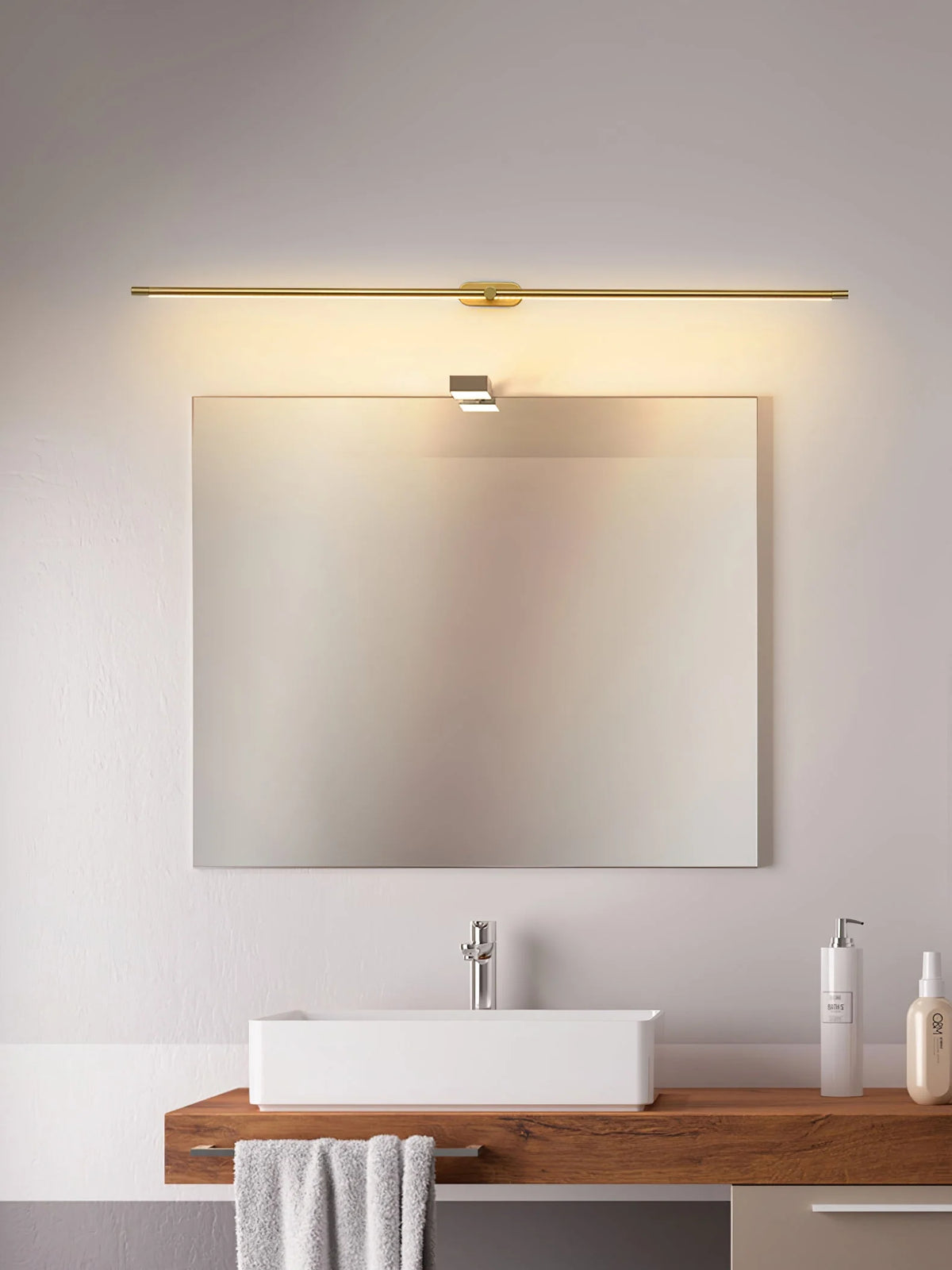 Wall Sconce Slim Linear USB Rechargeable Three Color Temperatures
