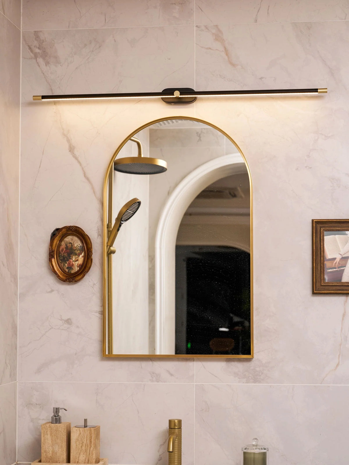 Wall Sconce Slim Linear USB Rechargeable Three Color Temperatures