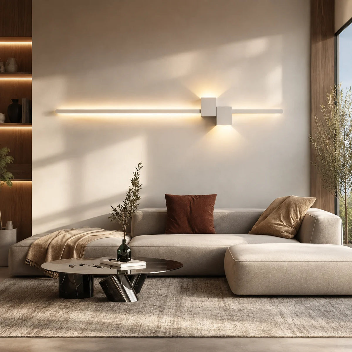 Wall Sconce Slim Metal Integrated LED Glare-Free