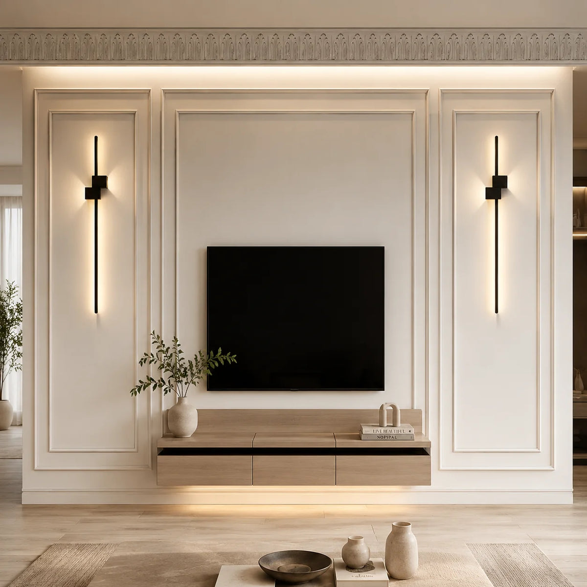 Wall Sconce Slim Metal Integrated LED Glare-Free