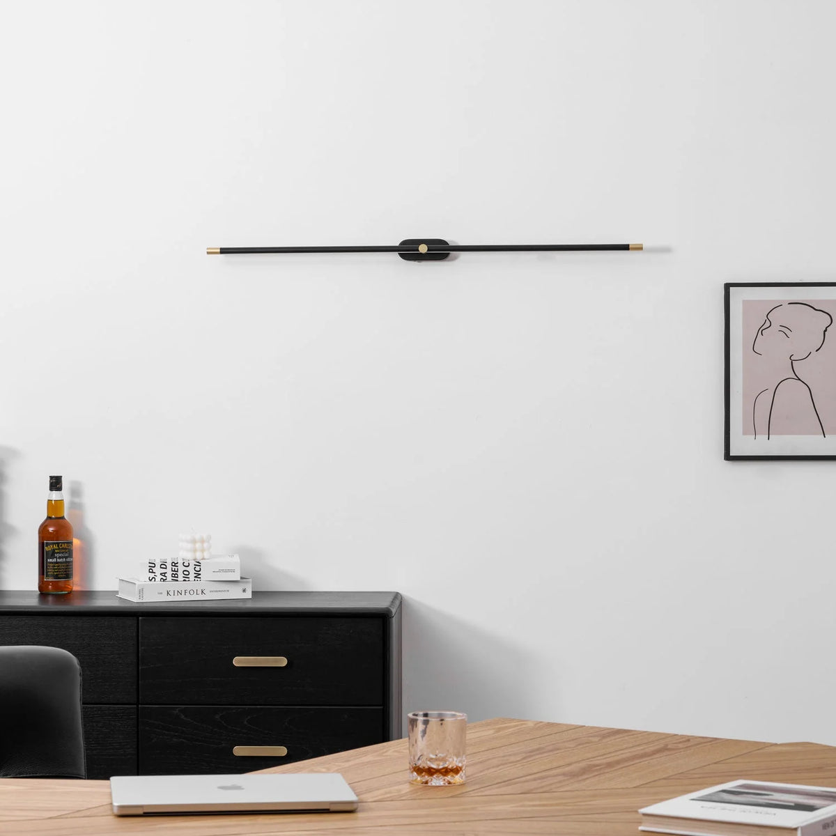 Wall Sconce Slim USB-Rechargeable Dimmable 3-Color Light