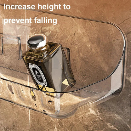 Wall Shelf Clear Acrylic Self-Adhesive Removable Mounting