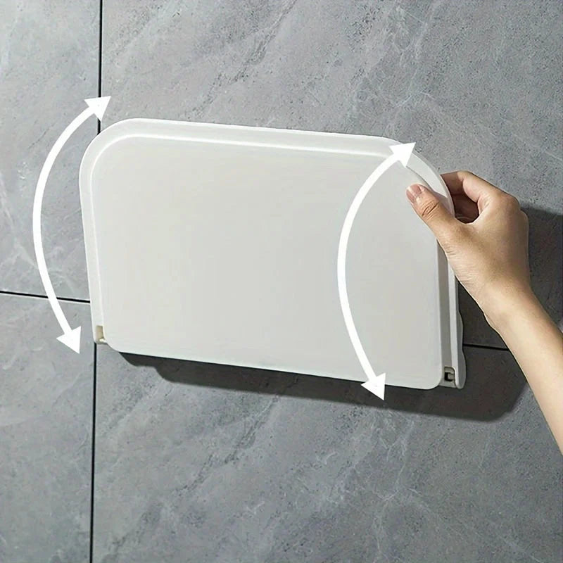 Wall Shelf Foldable No-Drill Adhesive Space-Saving Storage