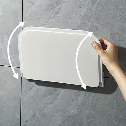 Wall Shelf Foldable No-Drill Adhesive Space-Saving Storage