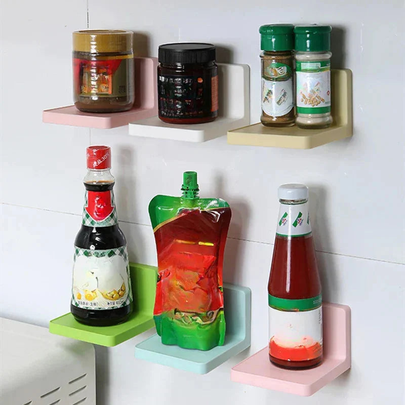 Wall Shelf Self-Adhesive Water-Resistant Plastic