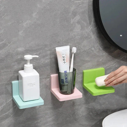 Wall Shelf Self-Adhesive Water-Resistant Plastic