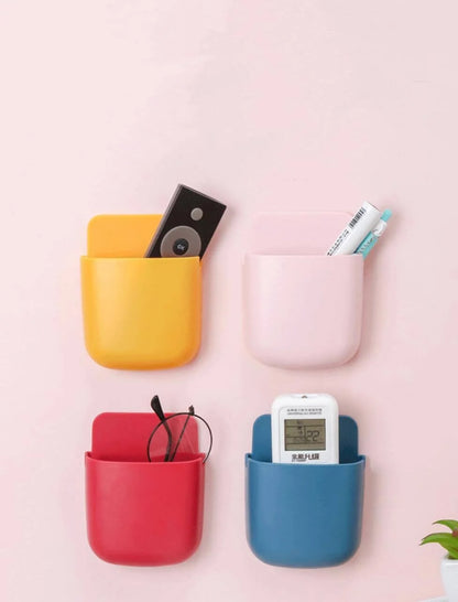 Wall Storage Organizer Self-Adhesive No-Drill Set of 4